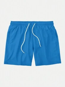 Men's Tactel Basic Shorts Beach Gym Running And Training - Blue - View 4