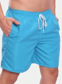 Men's Tactel Basic Shorts Beach Gym Running And Training - Blue - View 3