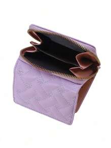 Ladies Wallet Fashion Embroidered Heart Zipper Coin Purse Short Multi-Card Tri-Fold Card Holder For Women Wallet Mini Wallet Purse Wallet Small Wallet - Multicolor - View 6