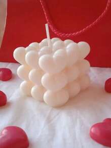 1pc Heart-Shaped Fragrance Bubble Wax, Suitable For Home Decor, Gifts, Air Purification,Room Decor,