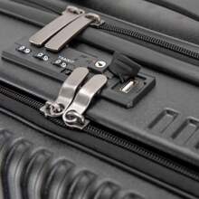 20'' Carry On Luggage Hard Side Luggage With Spinner Wheels Hard Side Suitcase PC Hardshell Spinner Luggage With TSA Lock - Black - Black - View 6