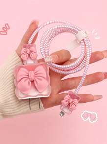 6 件蝴蝶设计电缆整理器和保护器套装 - 彩色 - 查看 2