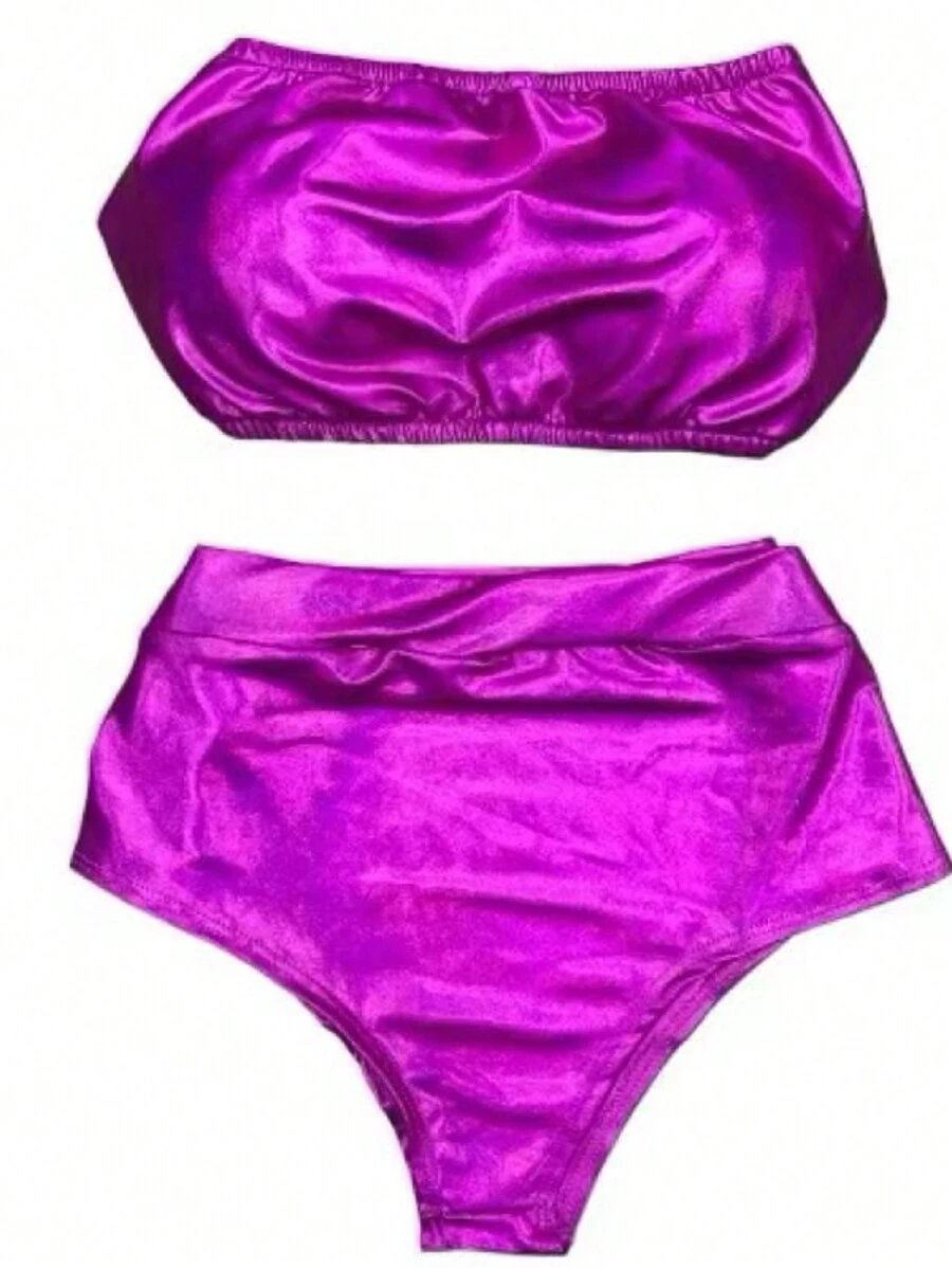 Carnival Collection Hot Pants Metallic Set Carnival Summer 2024 A-10 - Purple - View 1