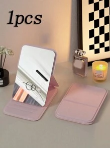 2 Pieces Portable Makeup Mirror, PU Leather Small Mirror, Foldable, Travel Mirror, Suitable For Gifts, Travel Essentials, Makeup Essentials, Easy To Store Christmas, Suitable For Holiday Gifts