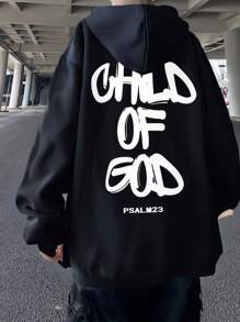 1pc Men's Casual Printed Hoodie Sweatshirt, Women's Letter-Printed Fashion Graphic Hoodie, Long Sleeve Jumper Super David Coat Warm Lining, Warm And Comfortable, Suitable For Students And Teenagers, Autumn And Winter