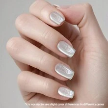 XEIJAYI 1 Stück 15ml WEISSES MONDLICHT KATZENAUGEN Gel-Nagellack, glitzernder magnetischer Nagellack, alkoholfreie Flüssigformel, UV/LED-Lampe erforderlich, für Frauen Heim-Salon Nail Art DIY - Kein Magnetstab enthalten