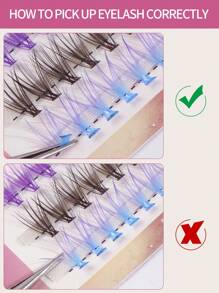 100 Cluster 4 Colors CC Curl Eyelashes,Winky Colorful Cluster Lashes Eyelash Extension Christmas DIY Handmade False Eyelashes Single Hot Melt Segmented Dense Self-Grafting Individual Thick Fluffy Super Soft And Natural Look Summer Comfort Suitable For Light/Dense/Everyday Gift Makeup Enhancement Cosmetic Gift For Women Lash Artists Makeup Tools,Soft Natural False Eyelashes Extension Diy Makeup - C - 查看 5