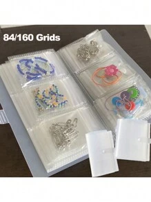 1 套，84/160 件防氧化珠宝收纳抽屉整理袋，透明项链手链戒指支架展示架