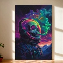 Colorful Skeleton Poster Art - Sports Elements Wall Decor - Perfect For Bedroom, Living Room, Bathroom, And Restaurant,Festive Touch For Valentine's And New Year - 彩色 - 查看 1