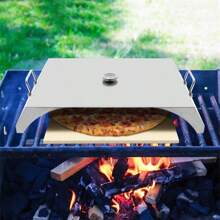 Quiltern Pizza Grill Stone Set - Square Pizza Stone With Pizza Peel, RV Step Ladder, Bath Tub Step, Three Or Four Step Portable Stair Treads - Silver - View 5