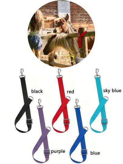 1st Justerbar Nylon Webbing Hängrem För Stabil Vattenhink Med Snap Hake För Traktor, Utomhus Matningshink Hängrep