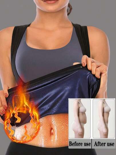 1 pieza es un chaleco de cintura con forma y que absorbe la transpiración diseñado específicamente para mujeres. Es un entrenador de cintura integral para grasa abdominal | Compresión y moldeado abdominal | Faja abdominal efectiva y antitranspirante, que acelera la quema de grasa, duplica la transpiración, chaleco de cintura moldeador de iones de plata para mujeres adecuado para ejercicio, hogar, deportes y caminar.