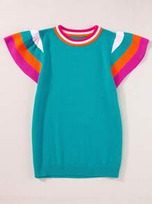 CILKOO Women's Polka Dot Patchwork Knit Sports Tank Top - Green - View 4