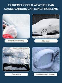 rayhong Electromagnetic Car Snow Removal Device, 2025 New Solar Drive Anti-Freeze Electromagnetic Car Snow Removal Device, Portable Molecular Interference Instrument For Ice And Snow Scraping - one-size - View 8