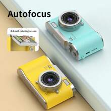 Autofocus 48MP 4K Gezichtsdetectie 2,4-inch Flip Over Display Scherm 16X Zoom Oplaadbare Batterij Pocket Cinema Digitale Compacte Videocamera's