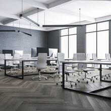 YARDIN PVC Flooring Vinyl Flooring Self-Adhesive Tiles Floor Tiles Kitchen Click Tiles Flooring PVC Panels For Kitchen Balcony Bedroom 18pcs 36pcs