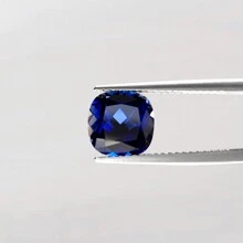 One 100% Lab Grown Sapphire Cushion Cut Gemstone For Charms Advanced Jewelry Making Materials DIY