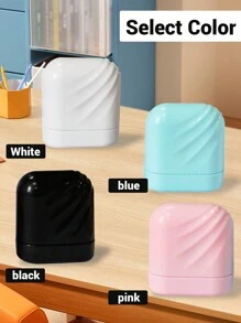LICVIC 1pc Custom Name Thread-Shaped Signature Stamp For Kids, Back To School Supplies For Kids,Cartoon Pattern Name Stamps Personalized, 100 Stickers+1 Stamp, DIY Customized Cartoon Self Inking Name Stamp, Stamps For Signing Name
