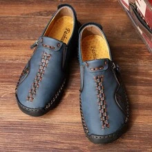 Men's Casual Loafers, Comfortable Leather Hiking Shoes
