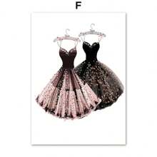 1PC Nordic Posters And Prints Girl Perfume Flower Lipstick High Heels Wall Art Canvas Painting Wall Pictures For Shop Home Decor No Frame