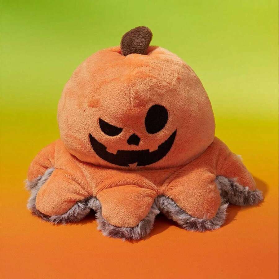 1pc Đồ chơi nhồi bông hình bí ngô Halloween hình bạch tuộc cướp biển có thể đảo ngược có âm thanh, Người yêu mèo và mẹ mèo yêu thích/Người yêu chó và mẹ chó yêu thích Đồ chơi nhai có tiếng kêu