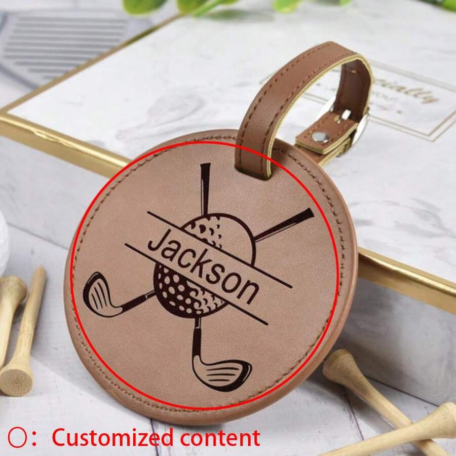 1PC Personalized Custom Golf Ball Spike Organizer, Custom Fashion Organizer, Christmas Gifts, Golf Lovers Gifts, Ball Spike Organizer, Best Gift, Best Gift For Best Friend - Brown - View 1