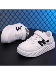 Zapatillas infantiles cómodas y transpirables, modernas y elegantes, adecuadas para niños y niñas para uso en interiores y exteriores. - Negro - Ver 2