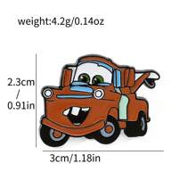 Disney 1/6 Pcs Anime Carros Broche Criativo Mater Esmalte Pin Metal Emblema Jóias Roupas Mochila Acessórios