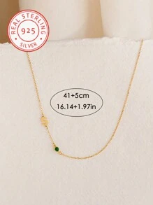 Una elegante ed unica collana in argento 925 personalizzata con 12 pietre preziose e iniziali in inglese. Classica e splendida, un regalo sorpresa ideale per compleanni, vacanze, banchetti, feste ed altre occasioni. Design unico e personalizzato, audace e alla moda. Il regalo perfetto per amici, partner e famiglia per Natale, Ringraziamento, San Valentino, compleanni e anniversari.