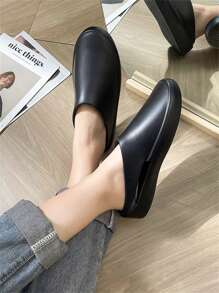 Slip-On Sandals For Women, New Design Outdoor Soft Bottom Non-Slip Beach Shoes, Unisex Casual Slippers - Black - View 9