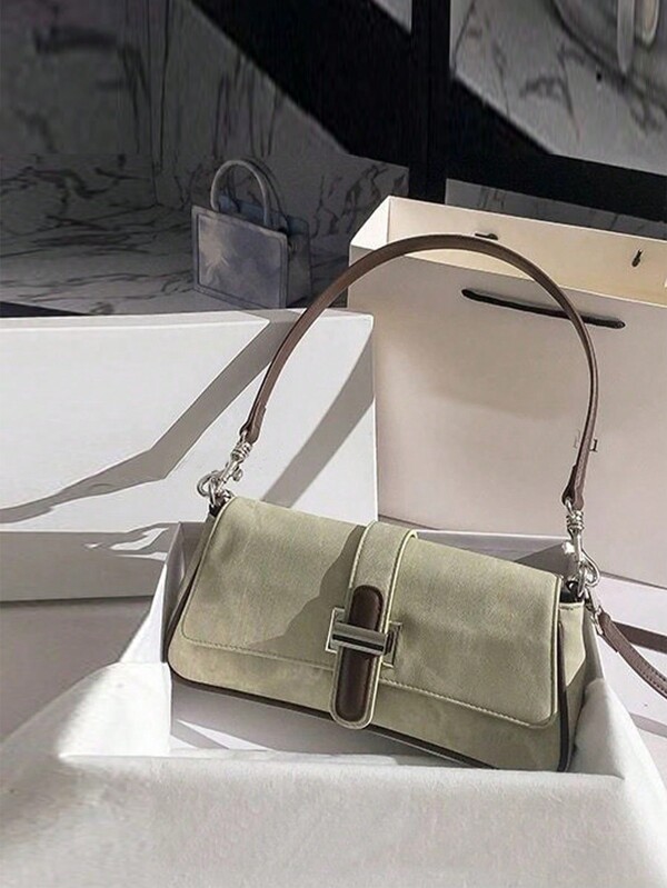 Dedoo 1pc Handbag 2024 New Fashion Handbag Joker Cowboy Long Stick Handbag 2024 New Advanced Texture Niche Original Shoulder And Underarm Slung, Suitable For Travel, Dating, Shopping, White-Collar Workers To Wear, Send Girlfriends Girlfriends And Other Scenarios.