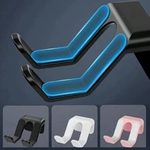 Wall Mounted Gaming Controller & Headphone Holder Storage Rack, Organizer For Office, Bags, Hats - Black - View 2