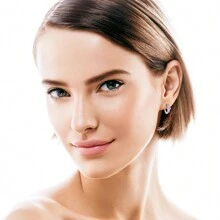 XUJIA 1 Pair 925 Sterling Silver 5mm&3mm&1mm Round Moissanite Earrings Women's Fashion Simple Earrings Christmas Jewelry Classic Style Elegant And Temperamental Halloween Party With Jewelry For Girlfriend Gift Wedding Anniversary Gift Comes With 1pc Moissanite GRA Certificate - EMO-429 - View 8