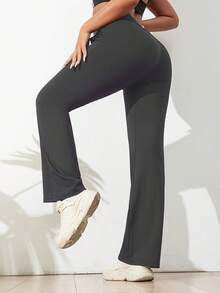 New Style Sport Pants -  Must-Have For Women. Sport Base Layer Pants For Running And Yoga. Çok Fonksiyonlu Fermuarlı Cepler. Quick-Drying Pants. - Màu xám đen - Xem 3