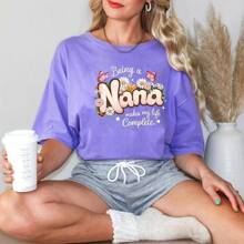 1pc/2pcs/3pcs Vinyl Heat Transfer Stickers, Hot Melt Patches That Say 'Being A Grandma Is So Good', Suitable For DIY T-Shirts, Jeans, Bags, Pillows, Backpacks, And Hoodies - Including Clothing Decorations With Sunflower And Butterfly Designs | Simple Appearance | Washable Stickers - Multicolor - View 5