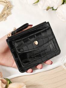 Burgundy Bag Red Bag Wine Red Bag Flip Cover Zipper Small Wallet Coin Pocket Small Bifold Slim Wallet Thin Lightweight Multi Layer Portable ID Card Card Fashion Modern For Anniversary For Christmas On Valentine's Day For Birthday Gift For Gift For Couple For Girls For Lady For Female Bag School Supplies For School Dorm Room & Back To School Card Holder Wallet Business Card Holder Credit Card Holder Women For Women Wallet Mini Wallet Purse Wallet Card Wallet