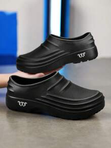W 1 Pair Men's Waterproof, Anti-Slip, Oil-Resistant Chef/Kitchen Shoes, Suitable For Hotel, Food Factory Workers