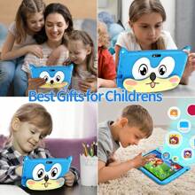 Tablet de aprendizagem infantil Q-Version Fox Back Shell Q80 rosa de 7 polegadas, resolução de 1280 * 800, 4 GB de RAM, 64 GB de ROM, Android 13, bateria de 4000 mAh, software de aprendizagem infantil integrado, assistente de aprendizagem, entretenimento, bom parceiro, presente de aniversário preferido, não equipado com adaptador de energia