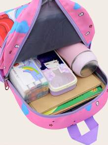 Cute Unicorn Schoolbag, Kawaii Cartoon Schoolbag, Cute Kids Schoolbag Cartoon Unicorn Pattern Schoolbag