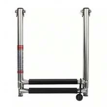 WUPYI Stainless Steel Boat Ladder, 2-Step Boat Telescoping Ladder, Stainless Steel Telescoping Ladder - Silver - View 7