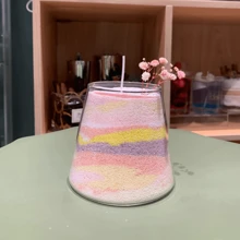 200g/500g/1kg 珍珠蜡烛，带 50 件包装灯芯组合，DIY 沙蜡套装，珍珠蜡和沙蜡，可重复用于蜡烛制作，婚礼/派对/家居装饰，多色珠子（白色/黑色/灰色/紫色/蓝色/粉色/绿色），浮动手工蜡，DIY 套件，无味多用途模具，适合初学者的工艺品用品，圣诞节/情人节派对装饰 - 彩色 - 查看 23