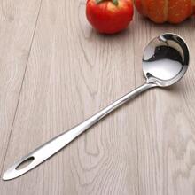 加厚不锈钢长柄汤勺，家用大汤勺，大勺子，用于煮粥和火锅滤锅