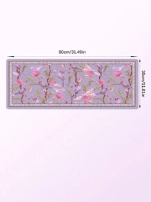 1 件粉色花卉和鸟类图案防滑橡胶游戏鼠标垫，适用于台式电脑/笔记本电脑/办公室使用 - 粉色 - 查看 13