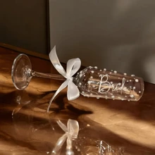 个性化新娘香槟杯、普罗塞克起泡酒杯、带人造珍珠和丝带的香槟杯、婚礼礼物、婚礼、新娘、情人节礼物、多功能、装饰性、防霉、可重复使用、易于清洁、可爱、高品质、可爱、现代、定制、个性化、独特、适合他的理想礼物、适合她、她、女朋友、家人、朋友、儿子、学校学生、工人、儿童、餐厅、浴室、客厅、卧室、办公室、茶室、学校、家居、精致浪漫 - 香檳杯 - 查看 6