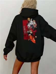 Jirayia Minato Anime Cang 0313 NERD VEST Oversized Sweatshirt - màu đen - Xem 6