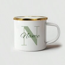 1 szt. 350 ml spersonalizowany ceramiczny kubek z imieniem, emaliowany kubek z możliwością personalizacji imieniem, DIY kubek na wodę, sok, mleko, mrożoną kawę - prezent dla przyjaciół, rodziców, kolegów z klasy, dekoracja świąteczna łatwa do czyszczenia, wykwintny, wysokiej jakości niestandardowy, spersonalizowany, wyjątkowy idealny prezent dla niej, chłopaka, dziewczyny, taty, mamy, rodziny, przyjaciół, syna, córki, uczniów szkół