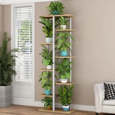 Plant Stand Indoor Metal Plant Shelf Plant Holder Large Plant Rack For Mutiple Plants Pots For Patio Garden Corner Balcony Living Room Outdoor Decor