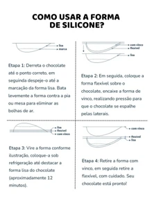 Kit 6 Formas Ovo de Páscoa 50/100/150/250/350/500g Acetato C/ Silicone BWB Com Espátula - Branco - Visão 7