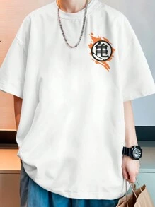 ANIME PIECE Shirt Oversized T-Shirt Streetwear Goku Vedita Skate Anime REF 7061 FLUXOGEEK - 白色 - 查看 7