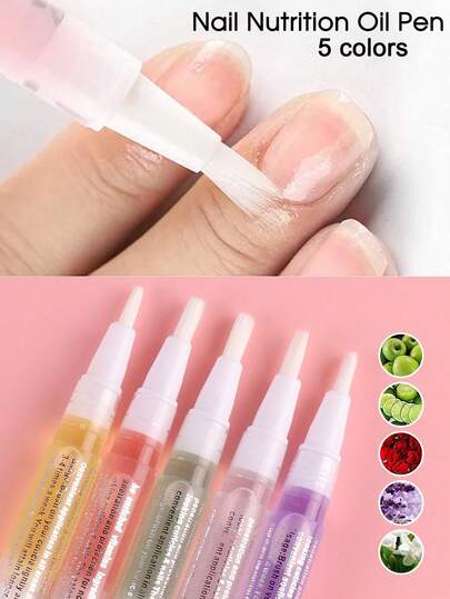 Nail Nutrition Pencil, Nail Cuticle Oil Pen Set, Nail Nourishing Oil For Repairing Cracked And Dry Cuticles